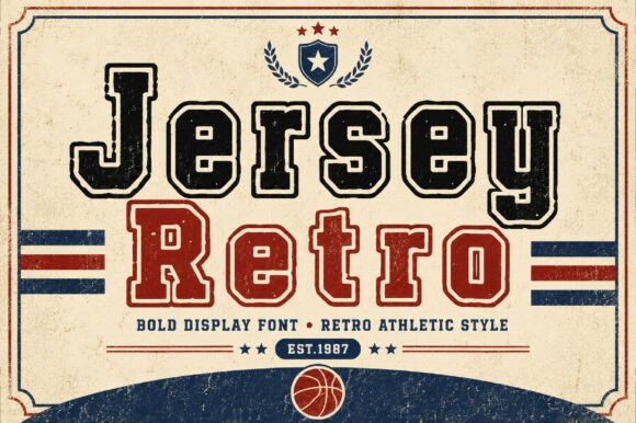 Jersey Retro: The Vintage Sports Display Font
