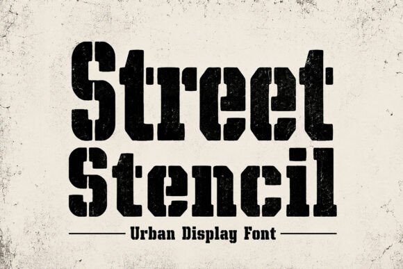 Street Stencil: The Authoritative Urban Display Typeface